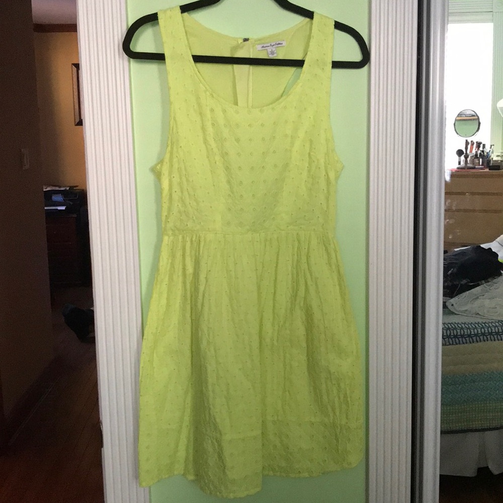 Neon green summer dress